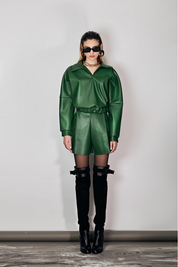 U R Ink SEGOVIA 234W3F2 CAMICIE e BLUSE VERDE Vendita Calda
