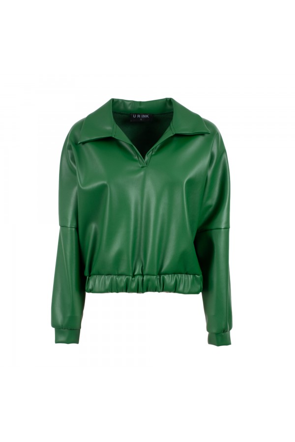 U R Ink SEGOVIA 234W3F2 CAMICIE e BLUSE VERDE Vendita Calda