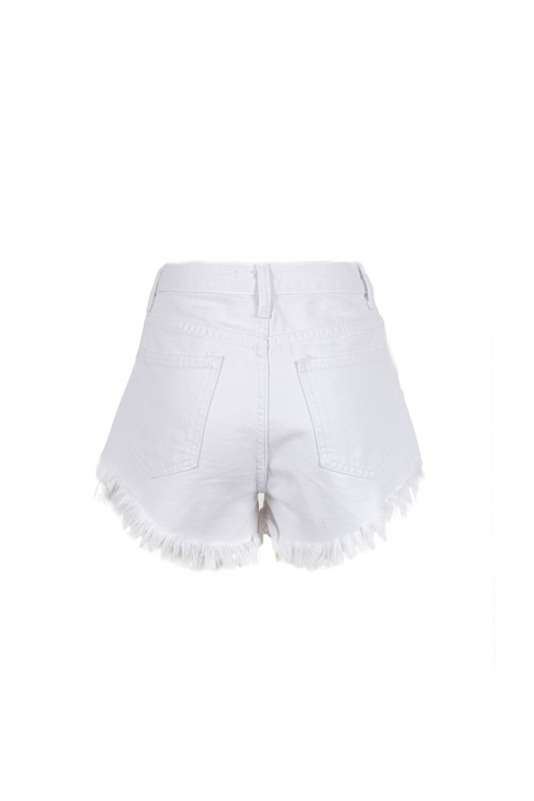 U R Ink CRUCE 094S4N8 SHORTS DENIM BIANCO Smaltimento dello stoccaggio
