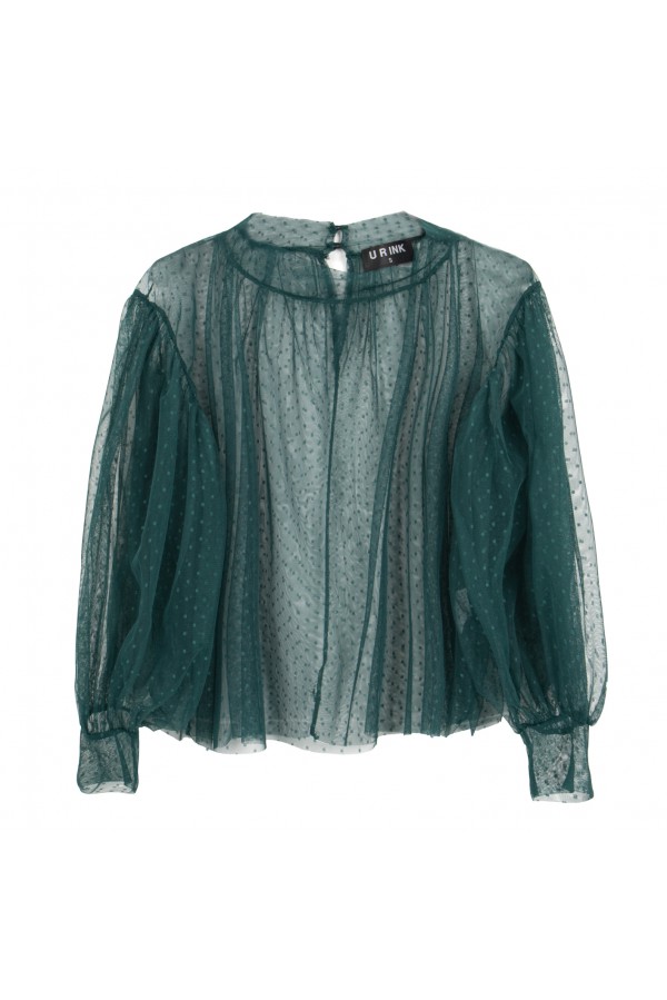 U R Ink GIACINTA194W1A8 CAMICIE e BLUSE GREEN Promozione temporanea