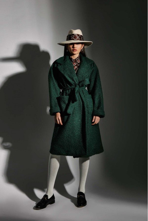 U R Ink EMANUELA084W1A8 CAPPOTTI GREEN Only for today