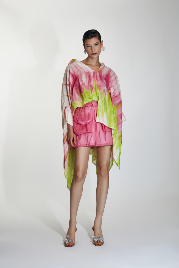 U R Ink BONITO 254S4C8 CAMICIE e BLUSE TIE-DYE Trasporto libero internazionale