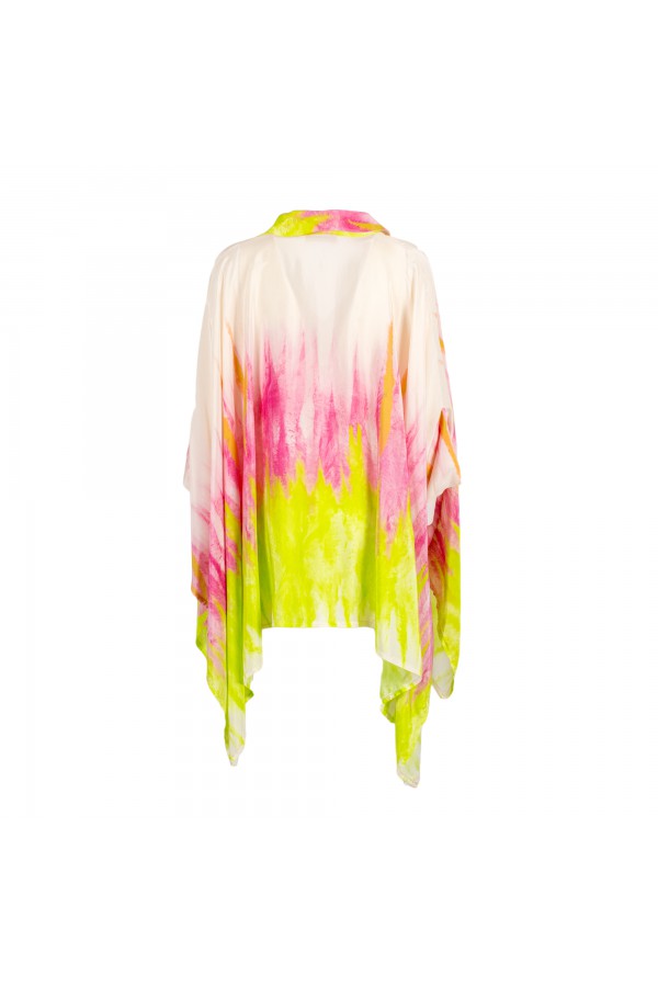 U R Ink BONITO 254S4C8 CAMICIE e BLUSE TIE-DYE Trasporto libero internazionale