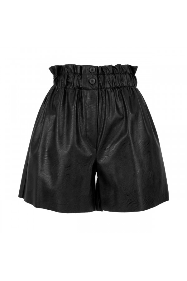 U R Ink FRANCA094W1A4 SHORTS BLACK Nuovo