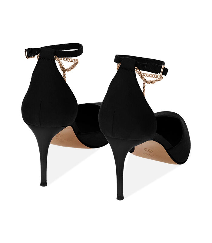 Valerio 1966 Décolleté donna nere in microfibra tacco 8 cm | Valerio 1966 50% di sconto con spedizione gratuita