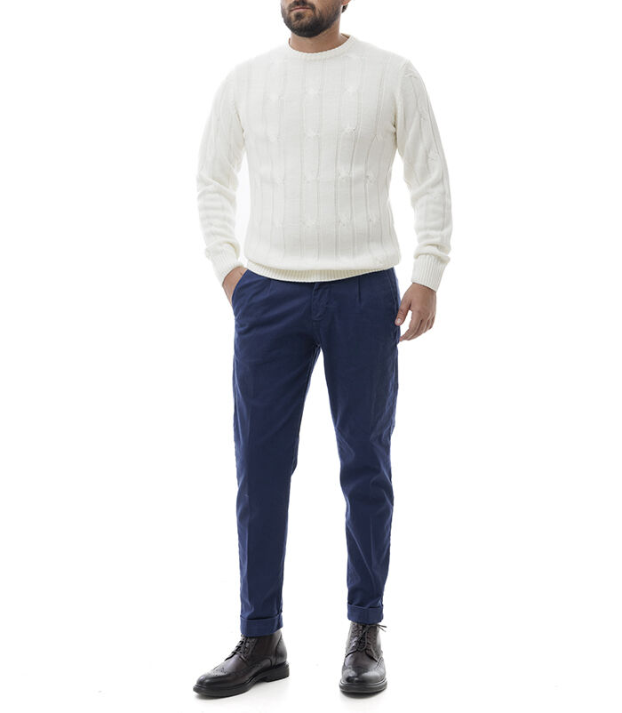 Valerio 1966 Maglione panna a trecce | Valerio 1966 2025