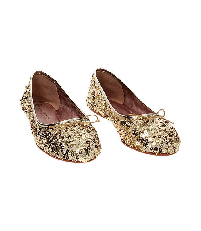 Valerio 1966 Ballerine oro con paillettes | Valerio 1966