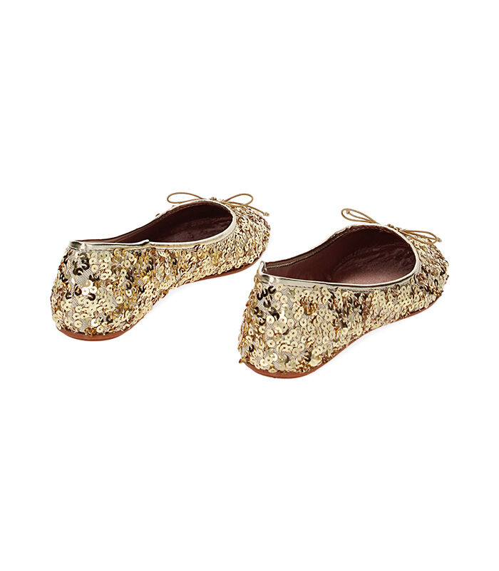 Valerio 1966 Ballerine oro con paillettes | Valerio 1966 Vendita Economica