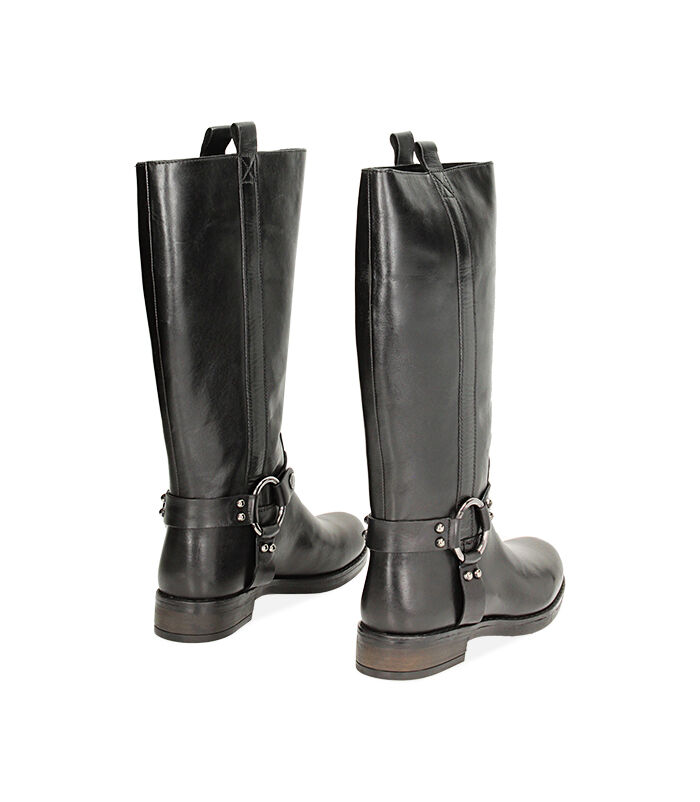 Valerio 1966 Stivali biker in pelle neri | Valerio 1966 2025