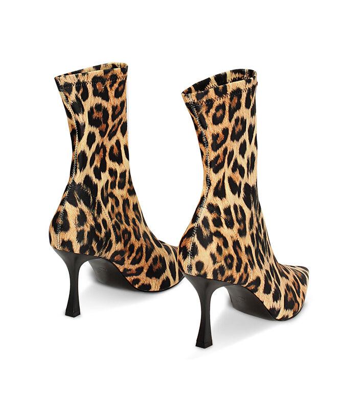 Valerio 1966 Tronchetto leopardato in lycra tacco 8 cm | Valerio 1966 Nuovo