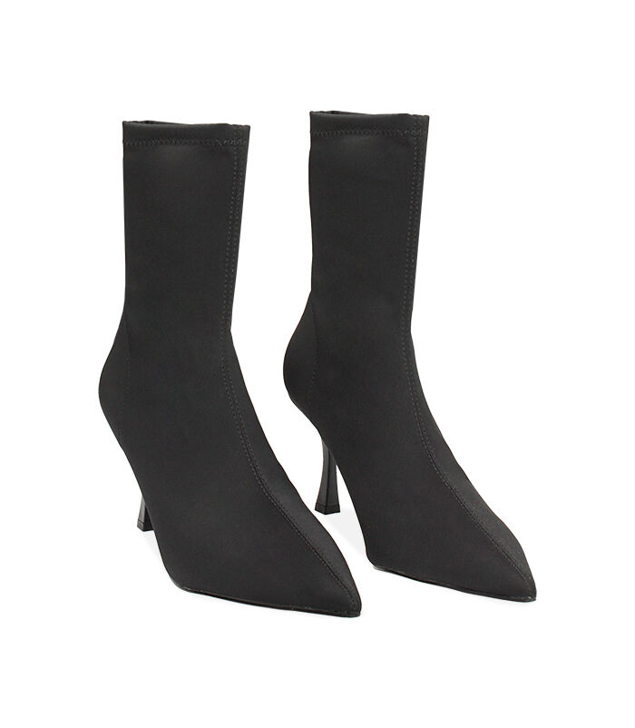 Valerio 1966 Tronchetto nero in lycra tacco 8 cm | Valerio 1966