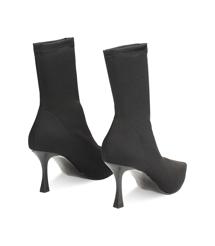 Valerio 1966 Tronchetto nero in lycra tacco 8 cm | Valerio 1966 Qualità