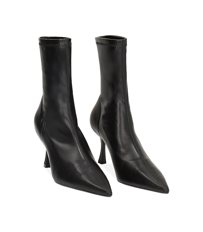 Valerio 1966 Tronchetto nero elastico tacco 8 cm | Valerio 1966