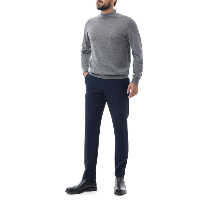 Valerio 1966 Pantalone blu con piega inglese | Valerio 1966 Soddisfazione Garantita