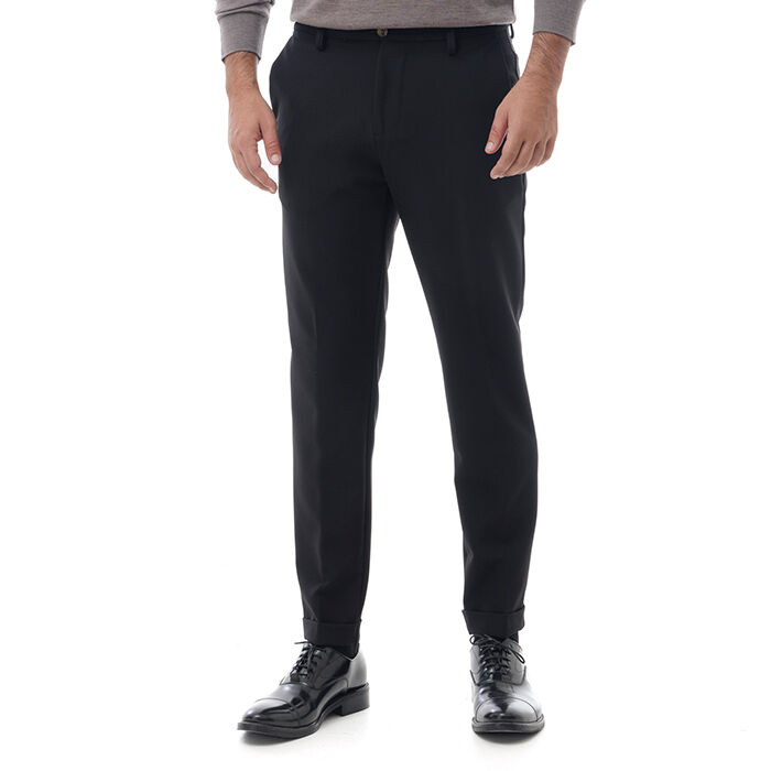 Valerio 1966 Pantalone nero con piega inglese | Valerio 1966