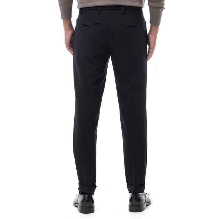 Valerio 1966 Pantalone nero con piega inglese | Valerio 1966 Negozi Online