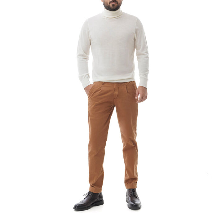 Valerio 1966 Pantalone marrone di cotone | Valerio 1966 Consegna Veloce