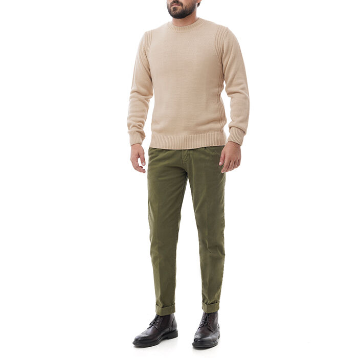 Valerio 1966 Pantalone verde di cotone | Valerio 1966 Promozione Limitata