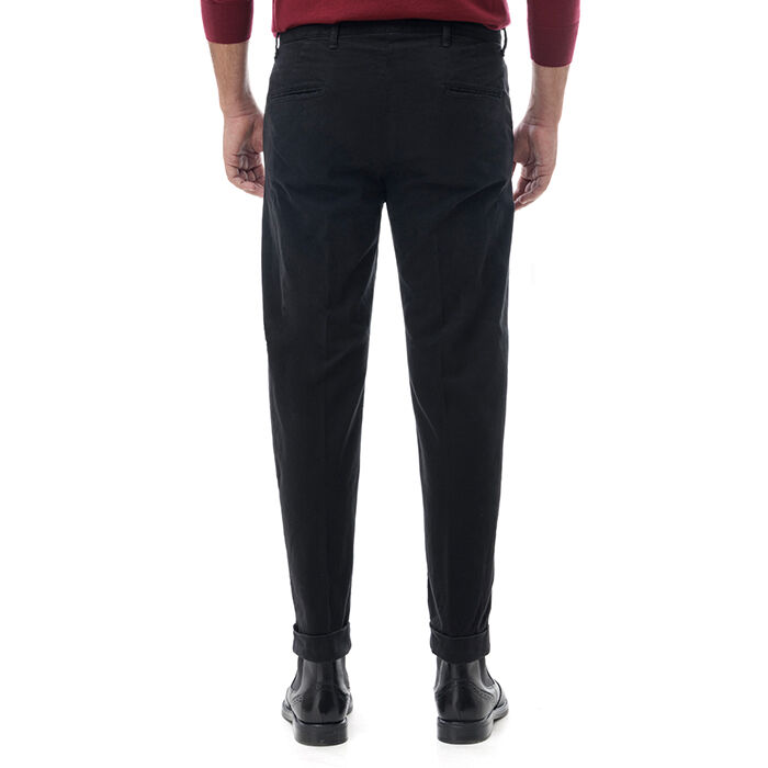 Valerio 1966 Pantalone nero di cotone | Valerio 1966 Fino Al -60%