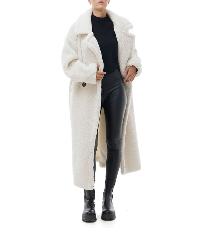 Valerio 1966 Cappotto teddy lungo panna | Valerio 1966 Vendita