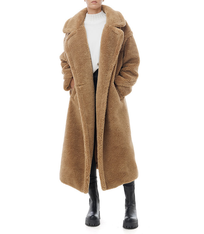 Valerio 1966 Cappotto teddy lungo camel | Valerio 1966 Promozione