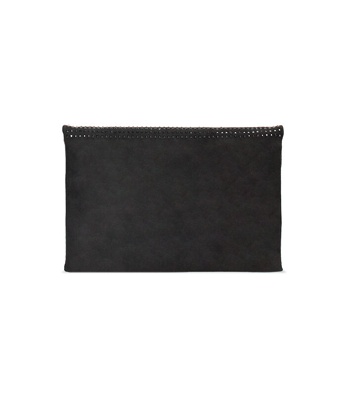 Valerio 1966 Pochette nera in microfibra con pietre | Valerio 1966 Soddisfazione Garantita
