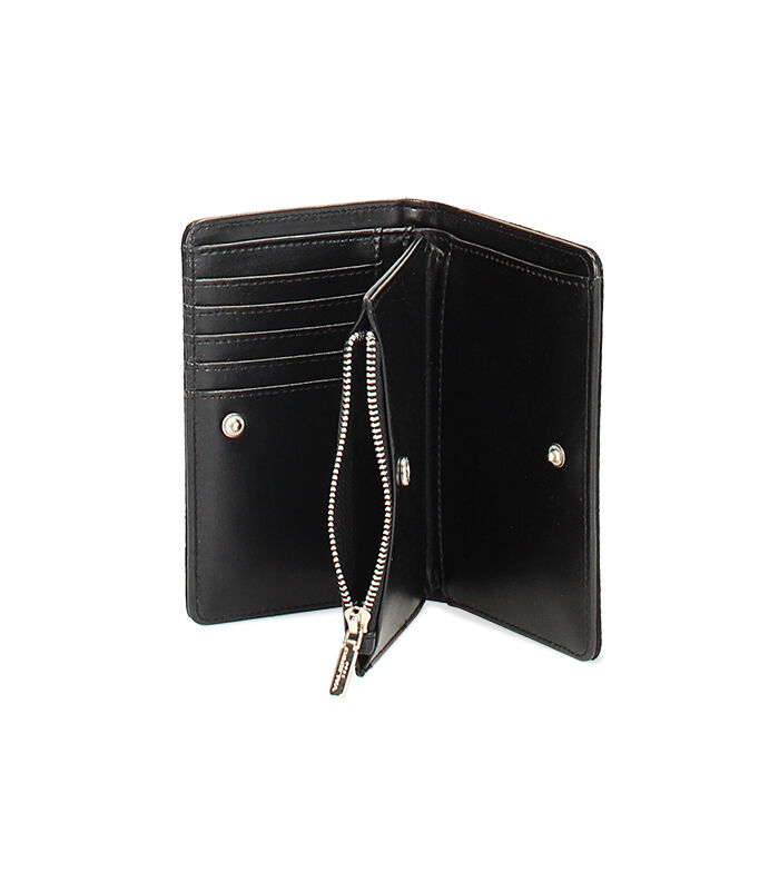 Valerio 1966 Portafoglio in microfibra nero con strass argento | Valerio 1966 Outlet