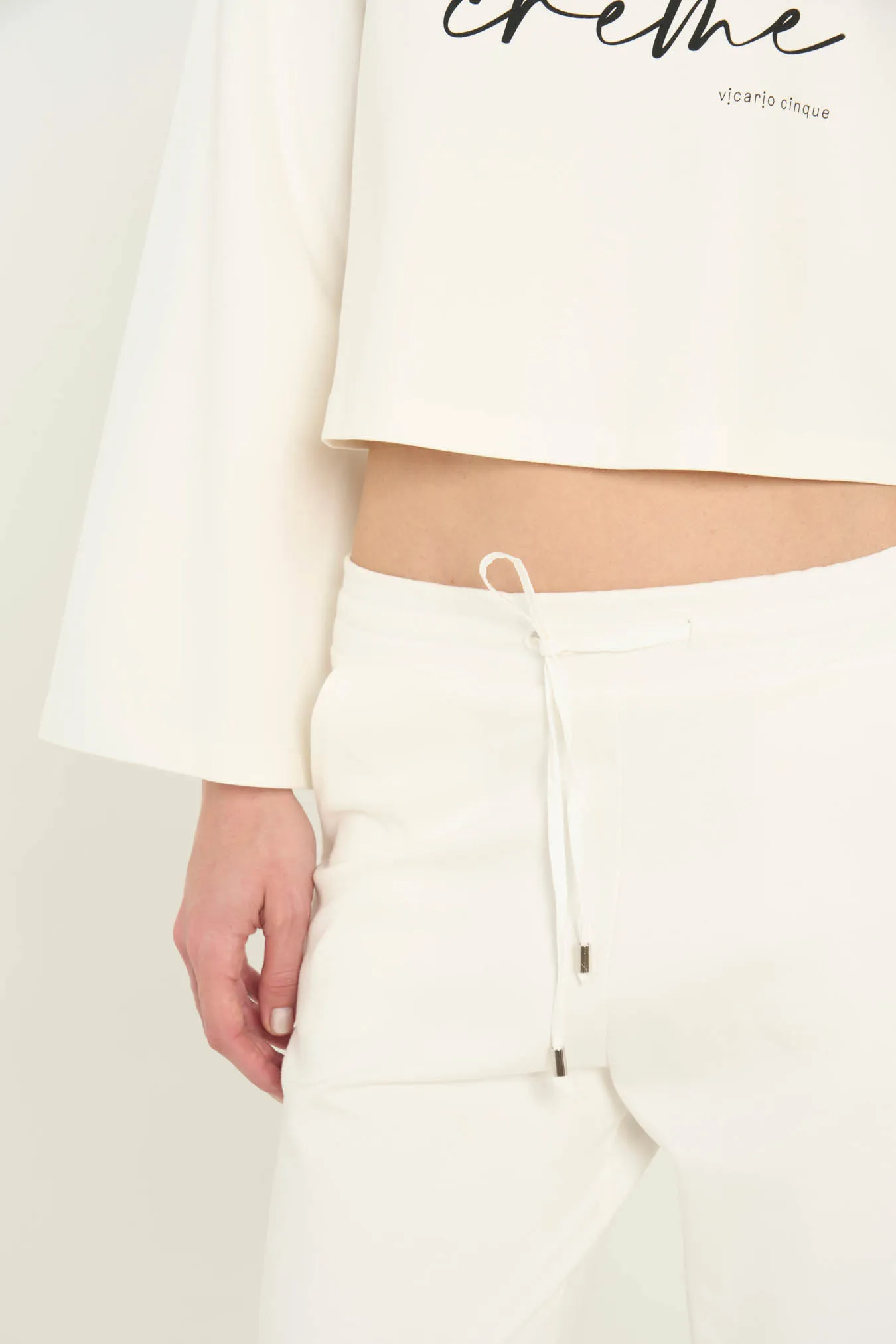 Vicario cinque Pantalone palazzo stretch coulisse in vita Petunia Lightning offer