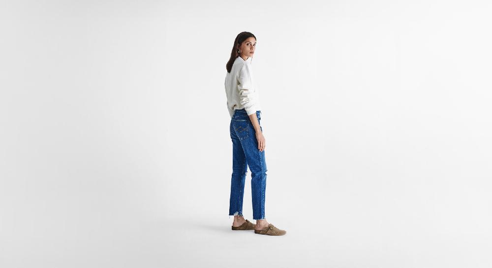 Washington Dee Cee Distressed Blue Ranch Denim Italy