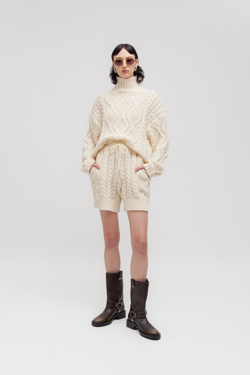 Weili zheng Bermuda in maglia Shopping Online