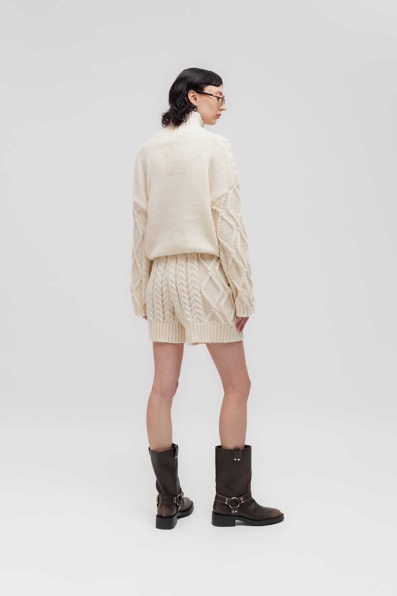 Weili zheng Bermuda in maglia Shopping Online