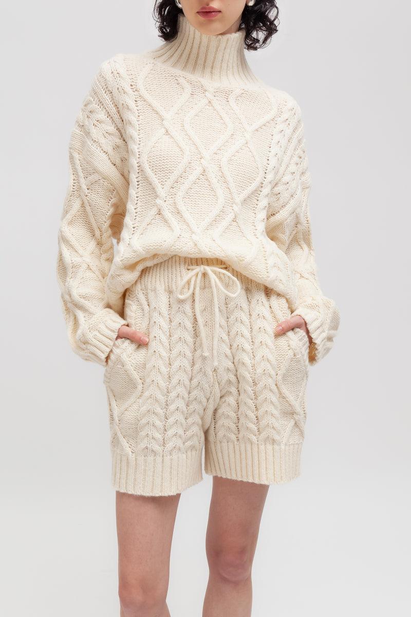 Weili zheng Bermuda in maglia Shopping Online
