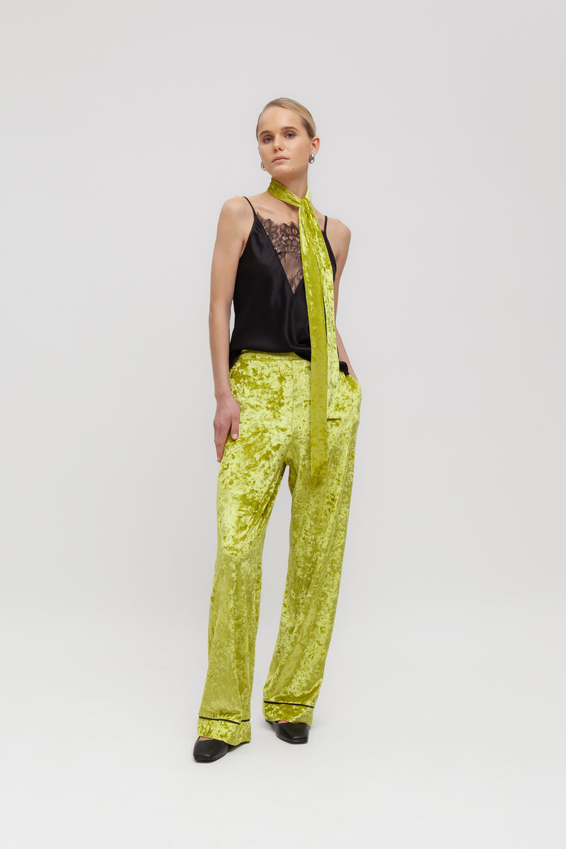 Weili zheng Canottiera in satin con pizzo In Vendita