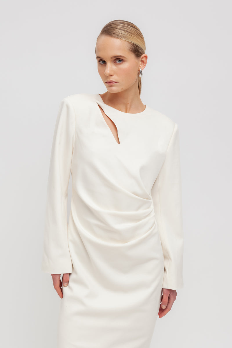 Weili zheng Abito midi con pieghe Latest stili