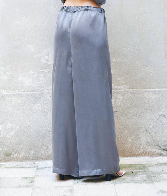 ﻿Zerobarracento Low Waist Long Wide Pants 100% Bemberg Fino al 65% di sconto