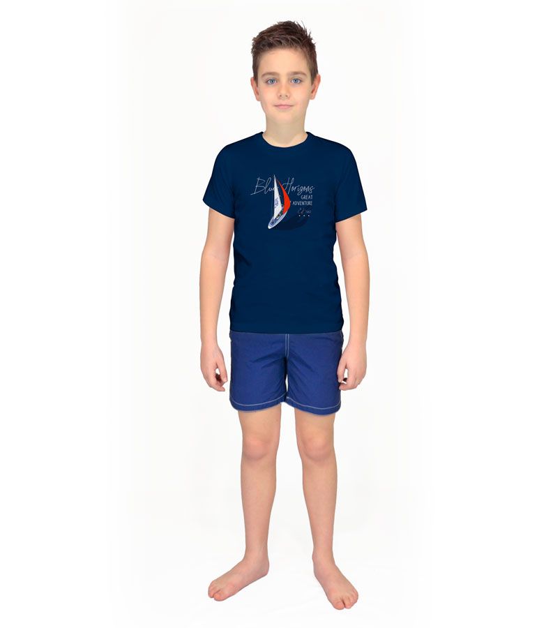 Zeybra T-SHIRT BAMBINO BLU Nuova