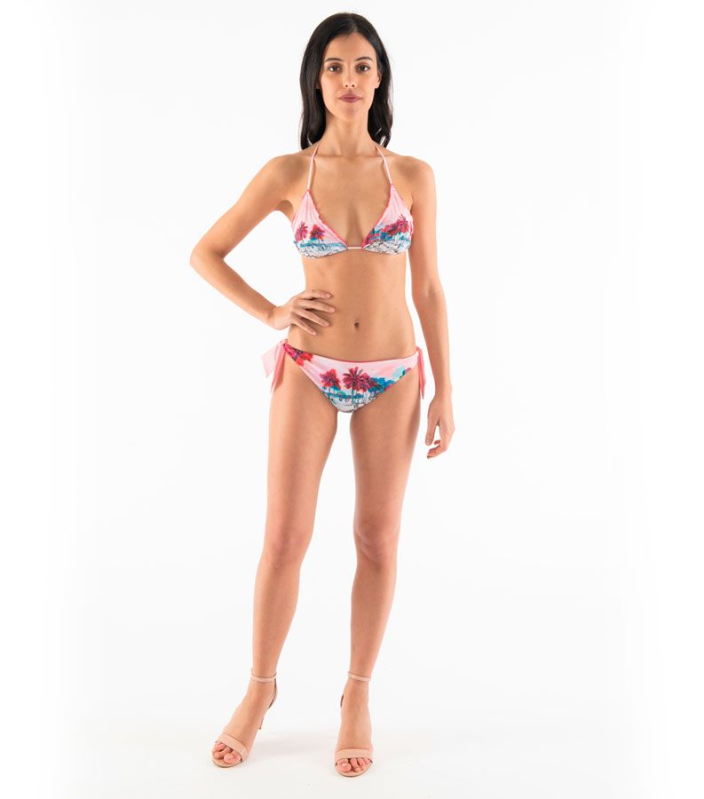 Zeybra TRIANGOLO DONNA ARRICCIATO BRASILE ROSA Pezzi Unici