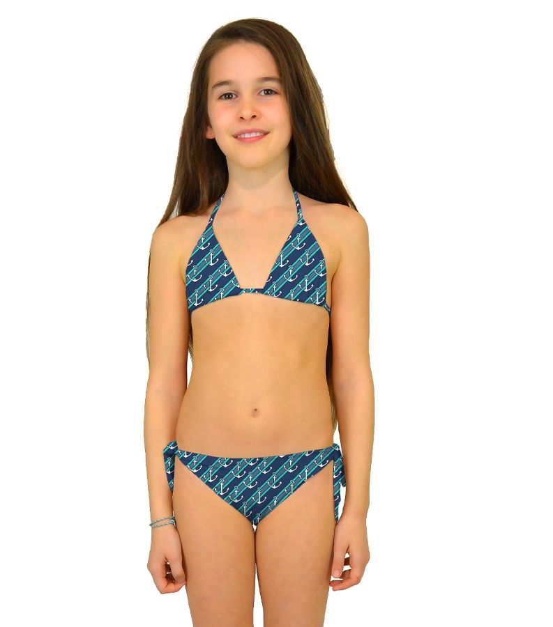 Zeybra TRIANGOLO BAMBINA REVERSIBILE ANCORE BALI Offerta Pasqua