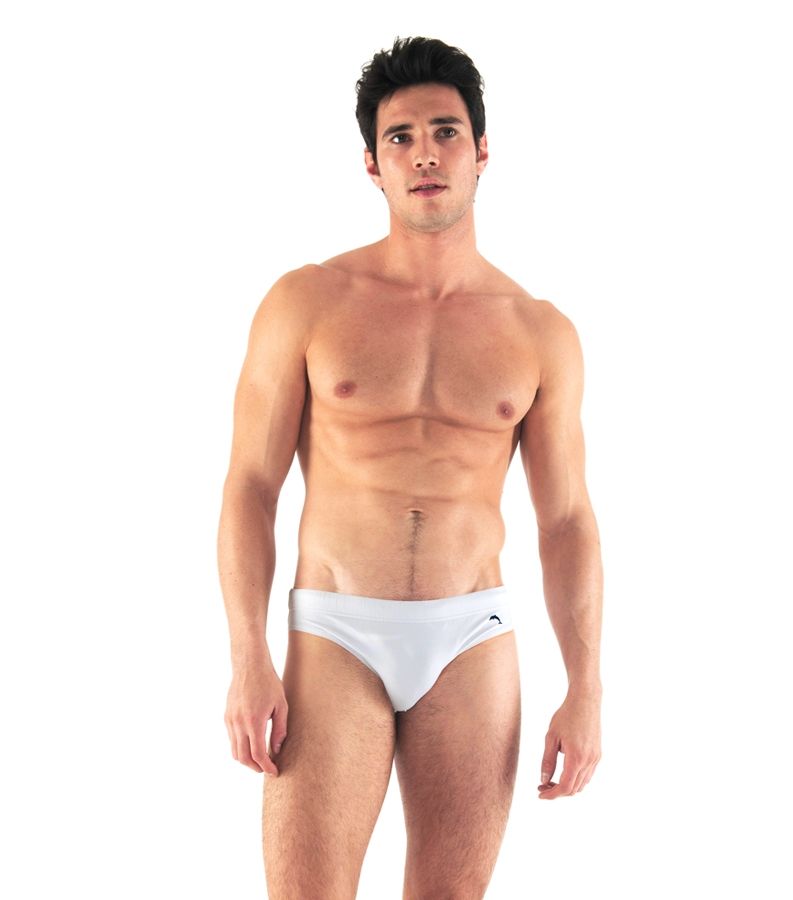 Zeybra SLIP UOMO TINTA UNITA BIANCO Nuova