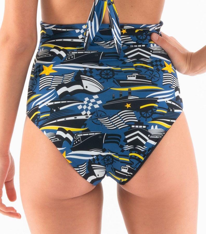 Zeybra SLIP VITA ALTA DONNA REVERSIBILE NAUTICO BLU Sconto