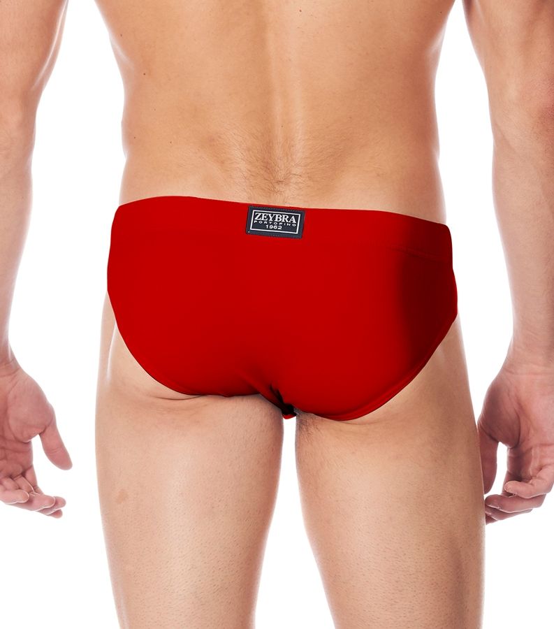 Zeybra SLIP ALTO UOMO TINTA UNITA RED RACE Spedizione Gratuita