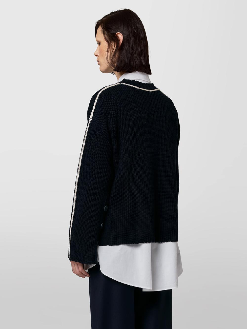 Alpha studio GIROCOLLO M/L MAGLIA PERLATA In Linea